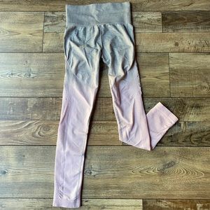 Pink and Grey ombré leggings